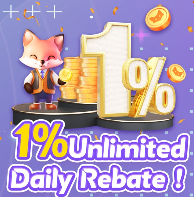 1% Unlimited Daily Rebate logo