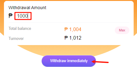 withdrawal amount