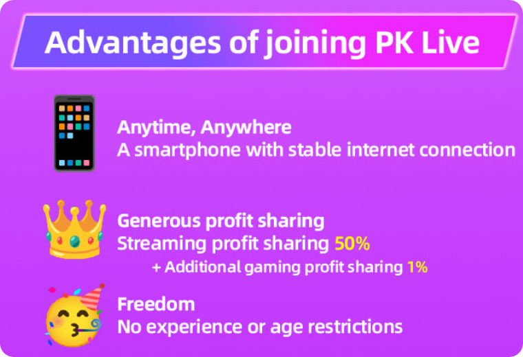 advantages of joining PK LIVE