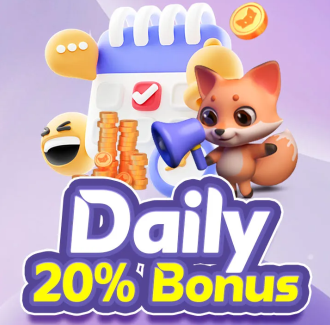 Daily 20% Bonus logo